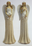 Anděl s květy na šatech - nevěsta sv. béžová