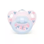 Šidítko dudlík NUK Happy Days 0-6m 2ks/BOX holka