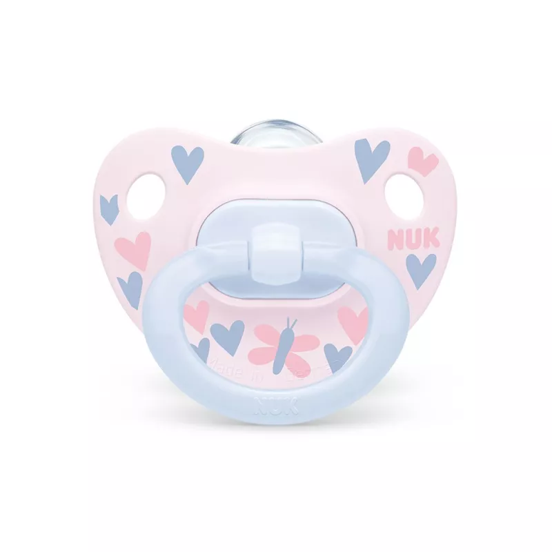 Šidítko dudlík NUK Happy Days 0-6m 2ks/BOX holka