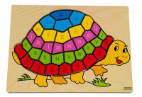 Dřevěné puzzle Želva