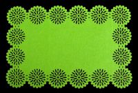 Filcové prostírání Blossom - zelený 30x45