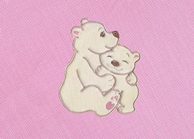 Zavinovačka STANDART - Polární medvídek růžový