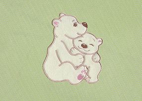 Zavinovačka STANDART - Polární medvídek zelený