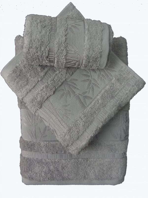 Bamboo ručník - 50x95 - šedý